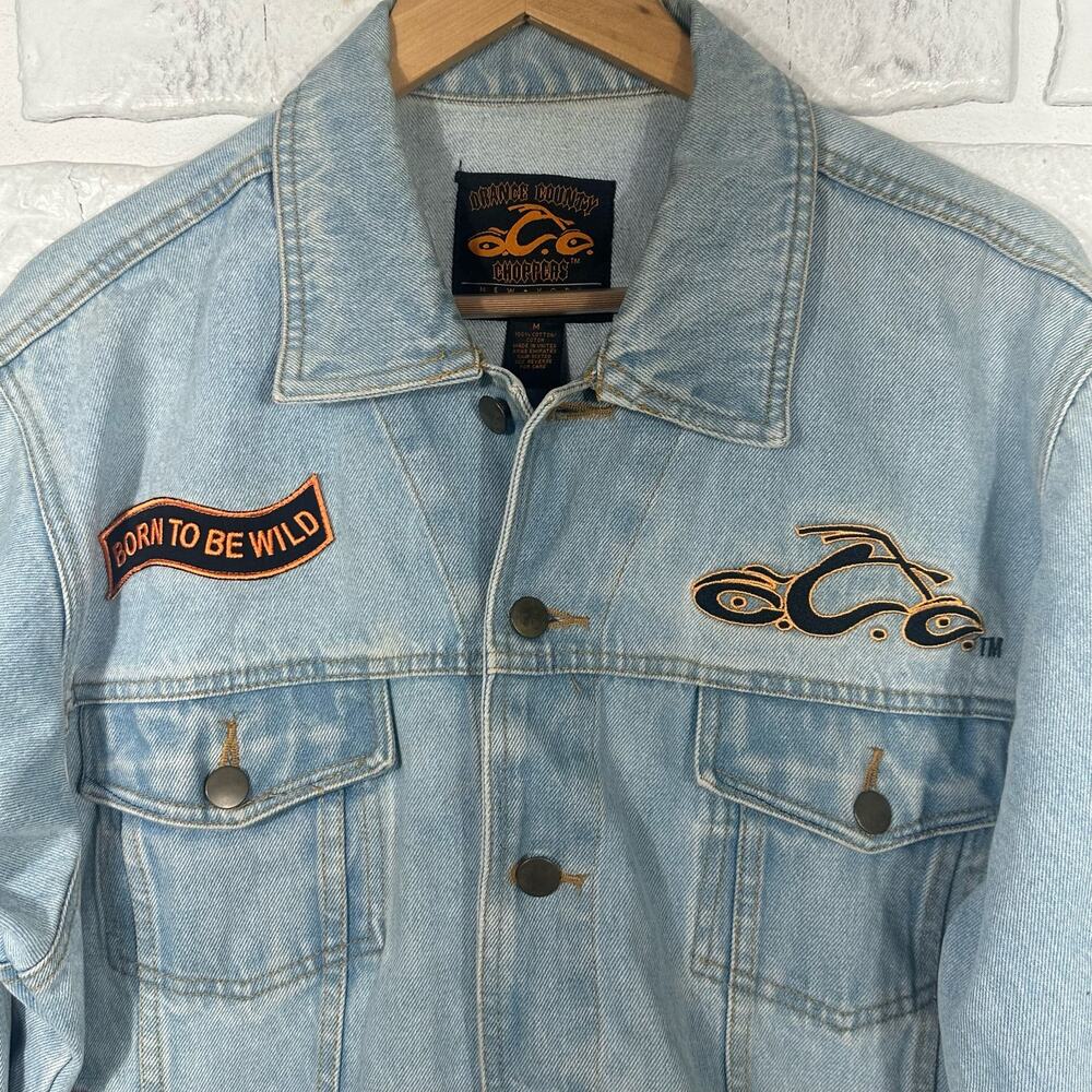 Orange County Choppers Denim Jacket Size Medium - Picture 6 of 8